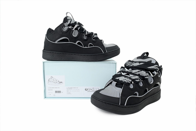 【DA7M9】黑色 浪凡运动鞋休闲面包鞋 P22 LANVIN Black