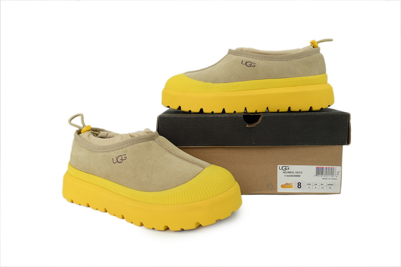 【BA9AP】纽姆低邦棕黄色 UGG 时尚舒适雪地靴 1144096 UGG Tasman Weather Mix Slippers "Brown Yellow"