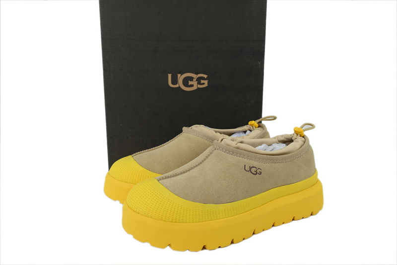 【BA9AP】纽姆低邦棕黄色 UGG 时尚舒适雪地靴 1144096 UGG Tasman Weather Mix Slippers "Brown Yellow"