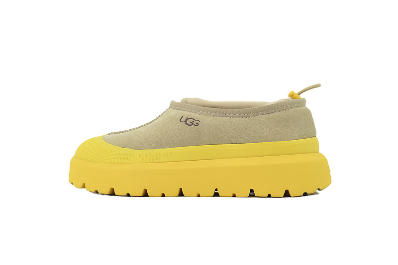【BA9AP】纽姆低邦棕黄色 UGG 时尚舒适雪地靴 1144096 UGG Tasman Weather Mix Slippers "Brown Yellow"