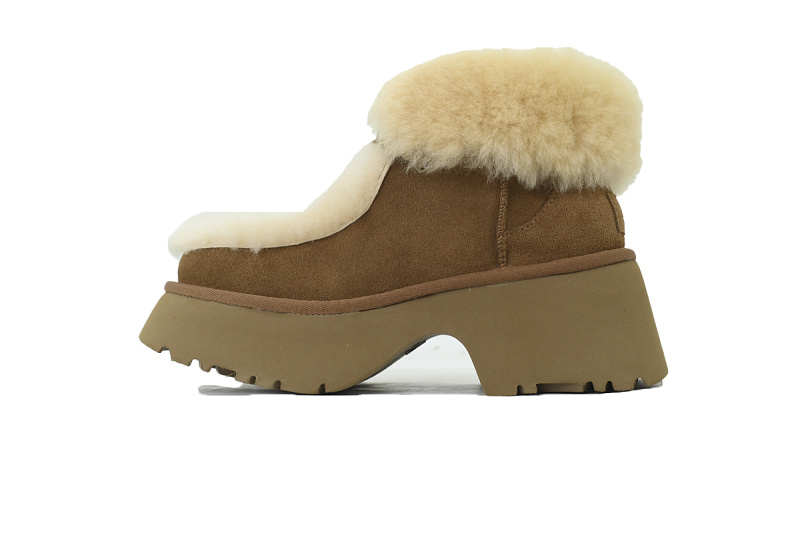 【CA8AP】埃斯米栗色 UGG 包头增高保暖厚底鞋 1171532 UGG Esmee Lace Up Boot Chestnut Womens