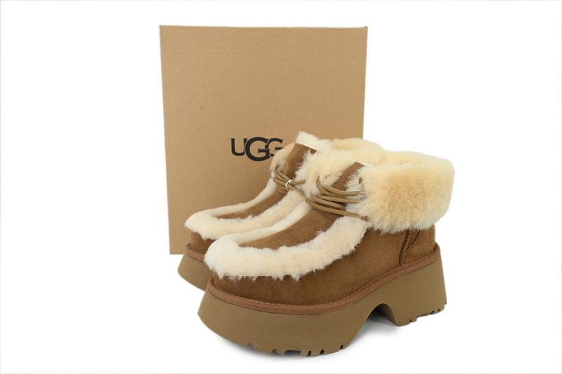 【CA8AP】埃斯米栗色 UGG 包头增高保暖厚底鞋 1171532 UGG Esmee Lace Up Boot Chestnut Womens
