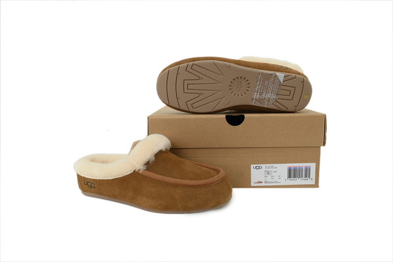 【BA1AP】安思丽栗色 UGG 包头保暖鞋 1171391 UGG Ansley Mule Slippers Chestnut