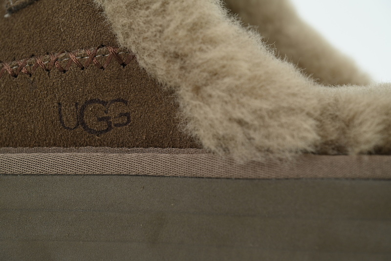 【BA2AP】阿尔派半托胡桃木 UGG 包头增高保暖厚底鞋 1158260 UGG Disquette Alpine Slipper walnut wood