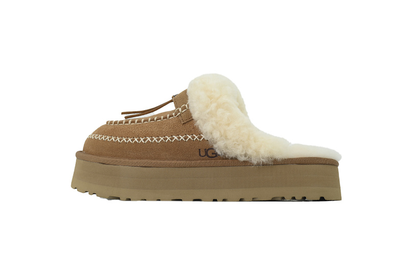 yupoo_314569_96c25fe6.jpg 【BA2AP】阿尔派半托栗色 UGG 包头增高保暖厚底鞋 1158260 UGG Disquette Alpine Slipper Chestnut Womens