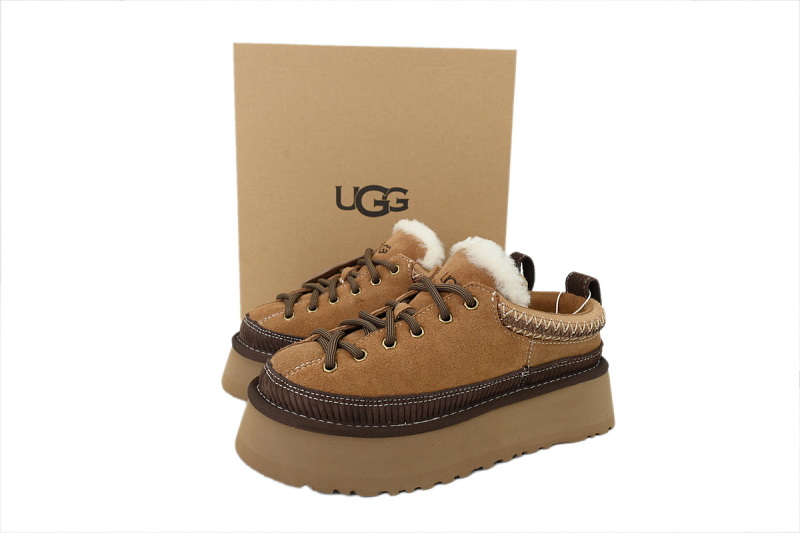 【CA6AP】Cookie 雨琪同款 UGG 增高保暖厚底鞋 1180361 Ugg Women's Heritage Lace Up Chestnut Slipper