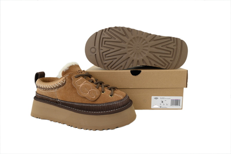 【CA6AP】Cookie 雨琪同款 UGG 增高保暖厚底鞋 1180361 Ugg Women's Heritage Lace Up Chestnut Slipper