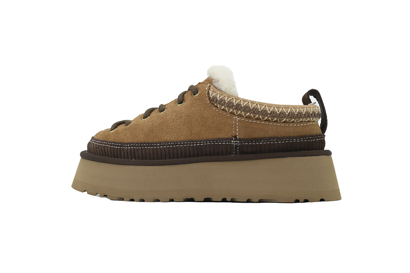 【CA6AP】Cookie 雨琪同款 UGG 增高保暖厚底鞋 1180361 Ugg Women's Heritage Lace Up Chestnut Slipper
