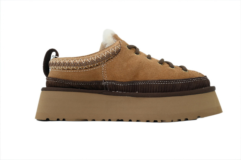 【CA6AP】Cookie 雨琪同款 UGG 增高保暖厚底鞋 1180361 Ugg Women's Heritage Lace Up Chestnut Slipper
