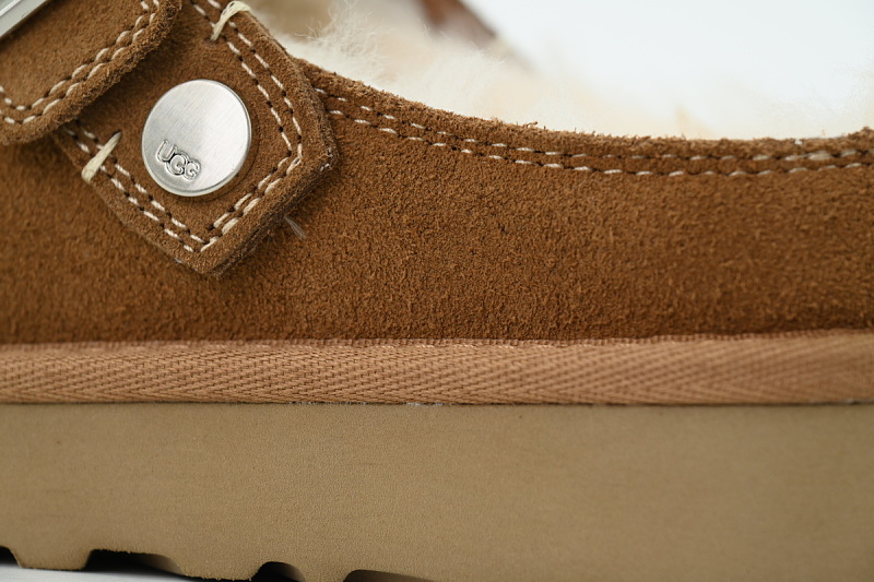 yupoo_314603_05c06827.jpg 【BA1AP】厚底炫金包头半棕色 UGG 包头增高保暖厚底鞋 1180251 UGG Goldenstar Evelina Clog Brown Leather Clogs