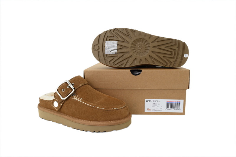 yupoo_314603_13ce6ce6.jpg 【BA1AP】厚底炫金包头半棕色 UGG 包头增高保暖厚底鞋 1180251 UGG Goldenstar Evelina Clog Brown Leather Clogs
