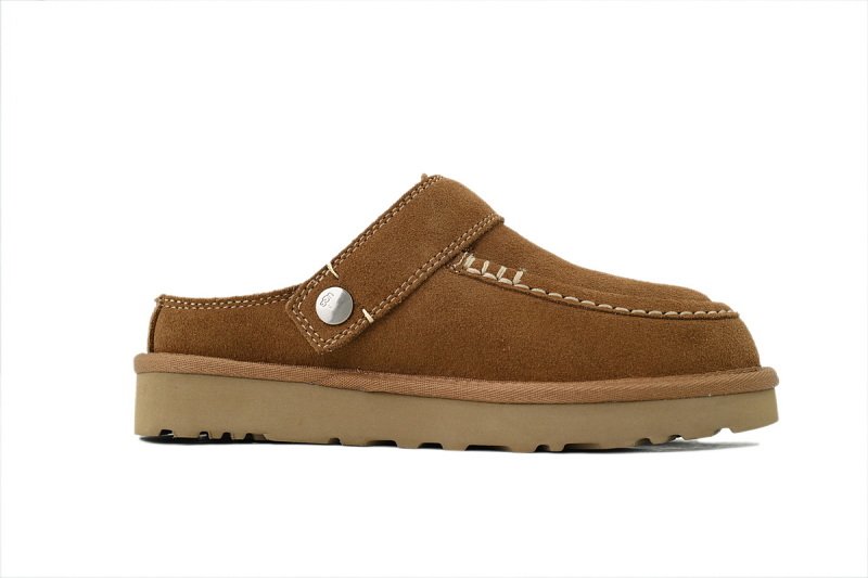yupoo_314603_dc6dcc1e.jpg 【BA1AP】厚底炫金包头半棕色 UGG 包头增高保暖厚底鞋 1180251 UGG Goldenstar Evelina Clog Brown Leather Clogs