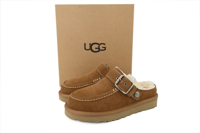 yupoo_314603_deec29cd.jpg 【BA1AP】厚底炫金包头半棕色 UGG 包头增高保暖厚底鞋 1180251 UGG Goldenstar Evelina Clog Brown Leather Clogs