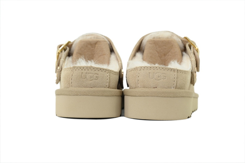 yupoo_314624_2e6f70d1.jpg 【BA1AP】厚底炫金包头半 UGG 包头增高保暖厚底鞋 1180251 UGG Evelina Clog beige Leather Clogs Goldenstar