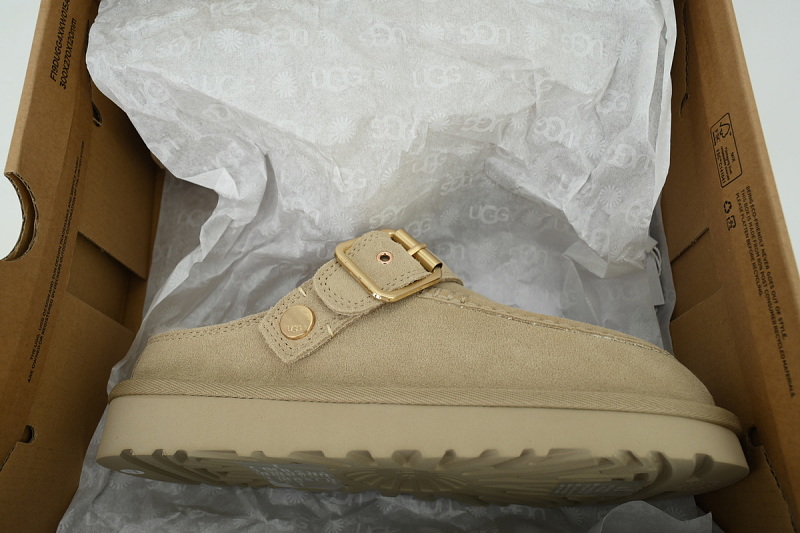 yupoo_314624_74ade2dd.jpg 【BA1AP】厚底炫金包头半 UGG 包头增高保暖厚底鞋 1180251 UGG Evelina Clog beige Leather Clogs Goldenstar