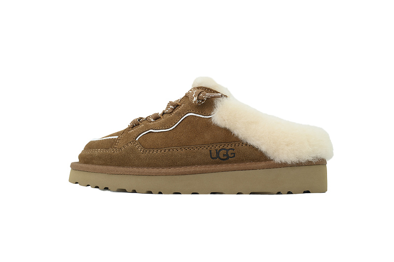 【CA5AP】面包鞋半托 UGG 舒适保暖包头拖鞋 1180313 UGG LOWMEL MULE 'CHESTNUT'