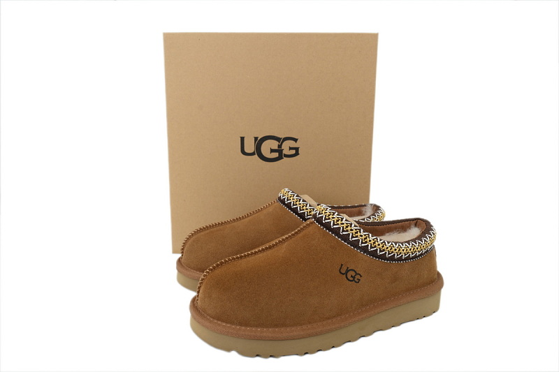 【BA9AP】民族风薄底咖色 UGG 包头保暖厚底鞋 5955 UGG Wmns Tasman Slipper 'Brown'