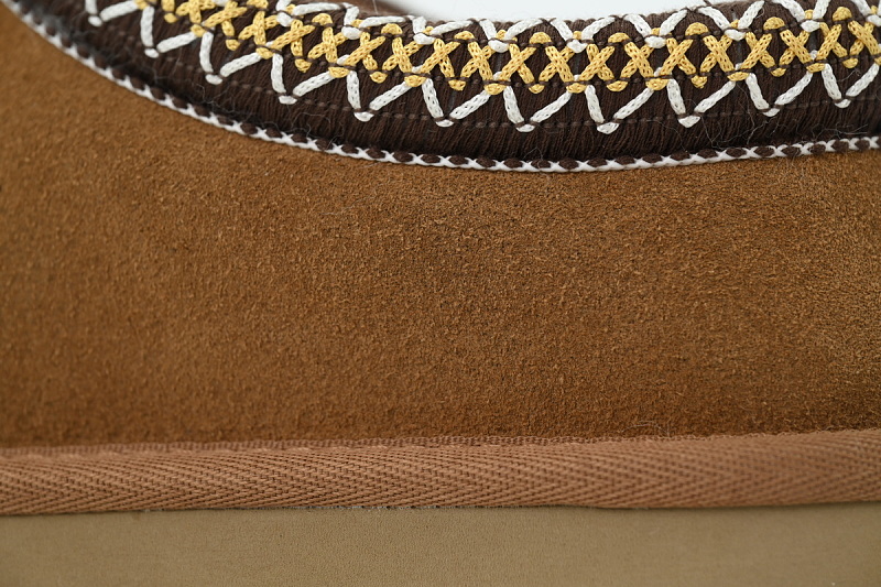 【BA9AP】民族风薄底咖色 UGG 包头保暖厚底鞋 5955 UGG Wmns Tasman Slipper 'Brown'