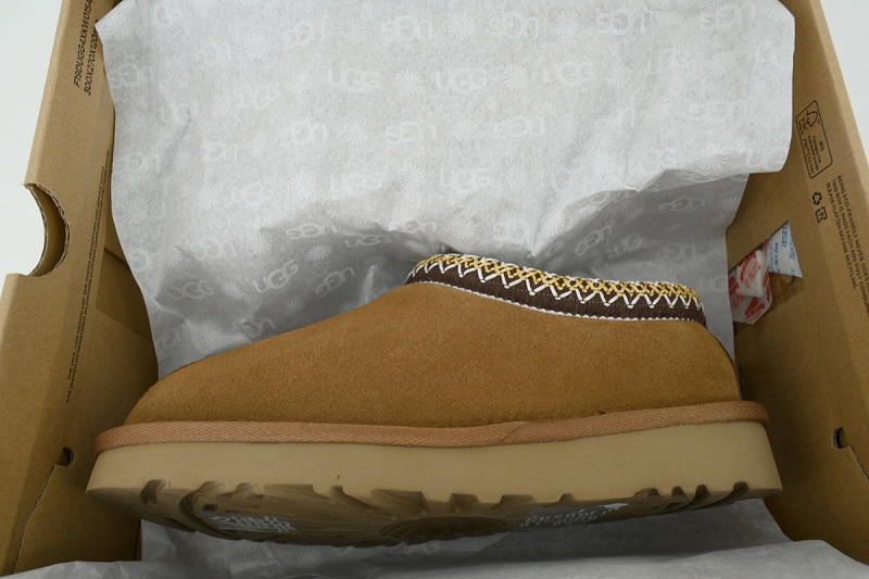 【BA9AP】民族风薄底咖色 UGG 包头保暖厚底鞋 5955 UGG Wmns Tasman Slipper 'Brown'