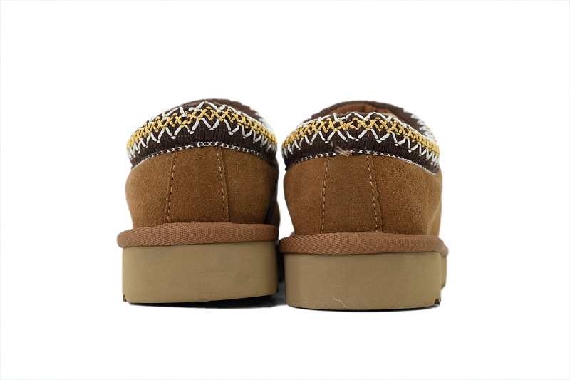 【BA9AP】民族风薄底咖色 UGG 包头保暖厚底鞋 5955 UGG Wmns Tasman Slipper 'Brown'