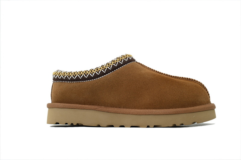 【BA9AP】民族风薄底咖色 UGG 包头保暖厚底鞋 5955 UGG Wmns Tasman Slipper 'Brown'