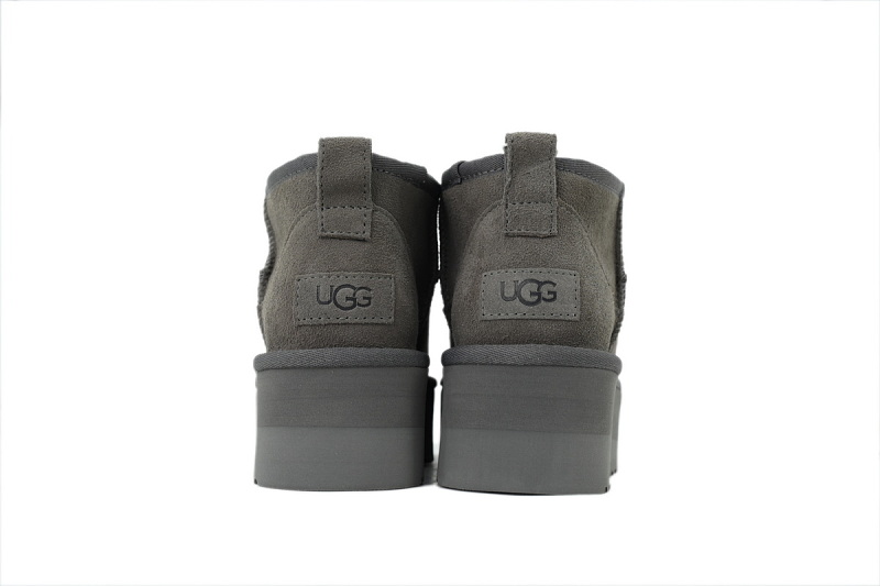 【BA1AP】厚底低筒灰色 UGG 休闲保暖厚底雪地靴 1135092 UGG casual warm thick soled snow boots gray