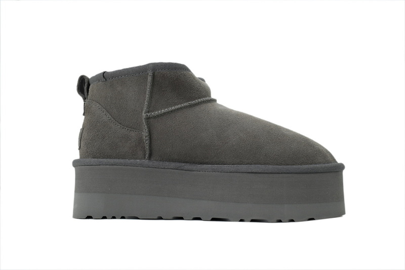 【BA1AP】厚底低筒灰色 UGG 休闲保暖厚底雪地靴 1135092 UGG casual warm thick soled snow boots gray