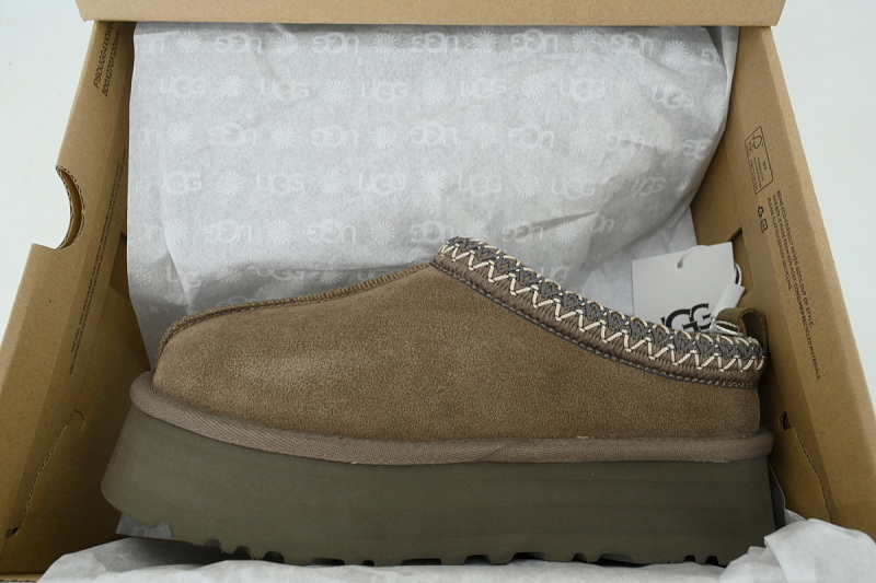 【BA0AP】塔茨/民族胡桃木 UGG 包头增高保暖厚底鞋 1122553 UGG Wmns Tazz Slipper 'walnut wood'
