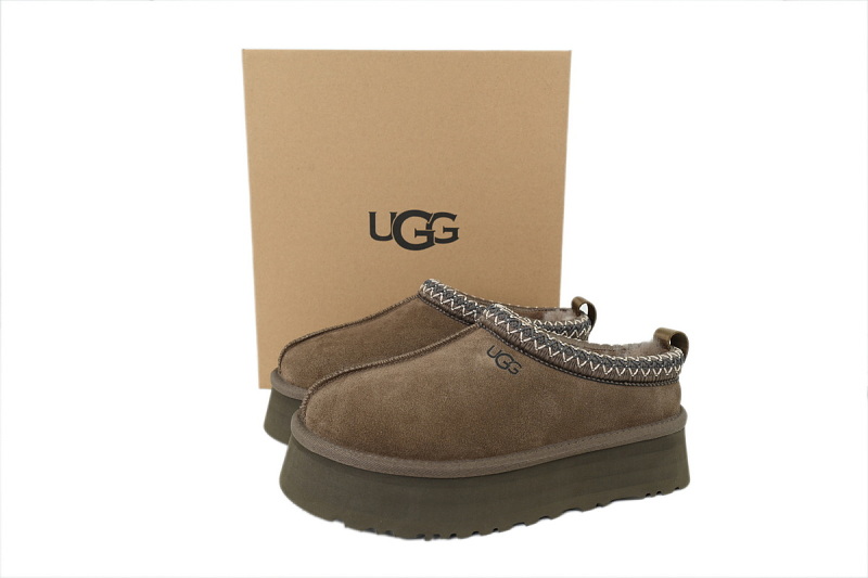 【BA0AP】塔茨/民族胡桃木 UGG 包头增高保暖厚底鞋 1122553 UGG Wmns Tazz Slipper 'walnut wood'