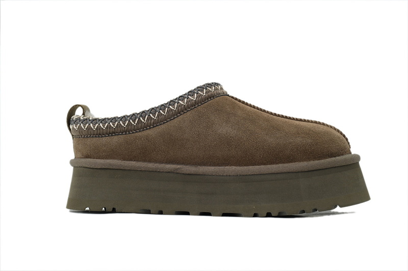 【BA0AP】塔茨/民族胡桃木 UGG 包头增高保暖厚底鞋 1122553 UGG Wmns Tazz Slipper 'walnut wood'