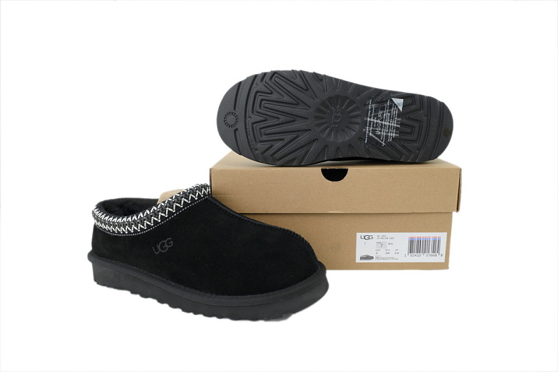 【BA9AP】民族风薄栗黑色 UGG 包头增高保暖厚底鞋 5955 UGG Tasman Slipper 'Black'