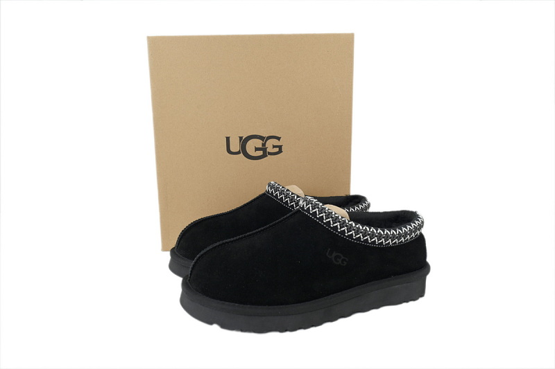 【BA9AP】民族风薄栗黑色 UGG 包头增高保暖厚底鞋 5955 UGG Tasman Slipper 'Black'