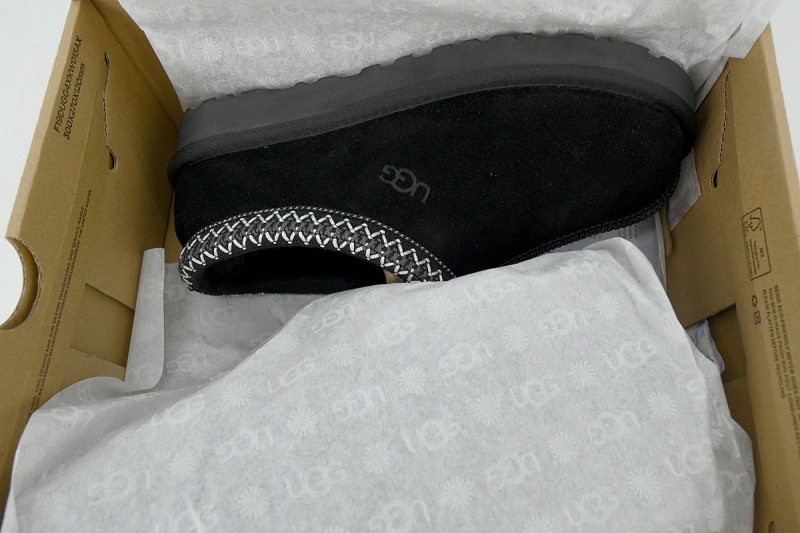 【BA9AP】民族风薄栗黑色 UGG 包头增高保暖厚底鞋 5955 UGG Tasman Slipper 'Black'