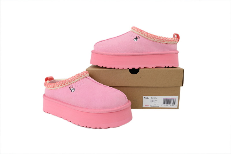 【BA0AP】塔茨/民族风粉色 UGG 包头增高保暖厚底鞋 1172130 UGG Wmns Tazz Slipper 'Love '25 Pack - Tropical Pink