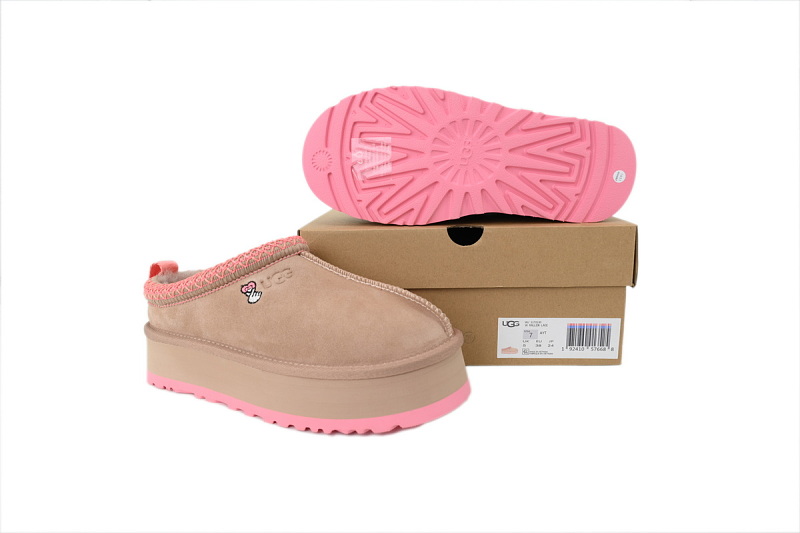 【BA0AP】塔茨/民族风棕粉 UGG 包头增高保暖厚底鞋 1172130  UGG Wmns Tazz Slipper 'Love '25 Pack - Brown pink