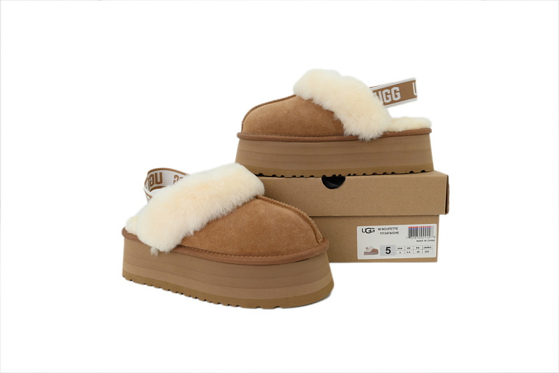 【BA3AP】星拖拉带栗色 UGG 加绒保暖雪地靴 1113474/CHE UGG Wmns Funkette Slipper 'Chestnut'