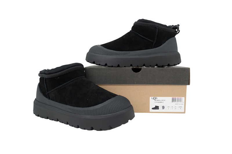 【CA7AP】王二代中筒黑色 UGG 时尚舒适雪地靴 Wang And Generation Medium Tube Black