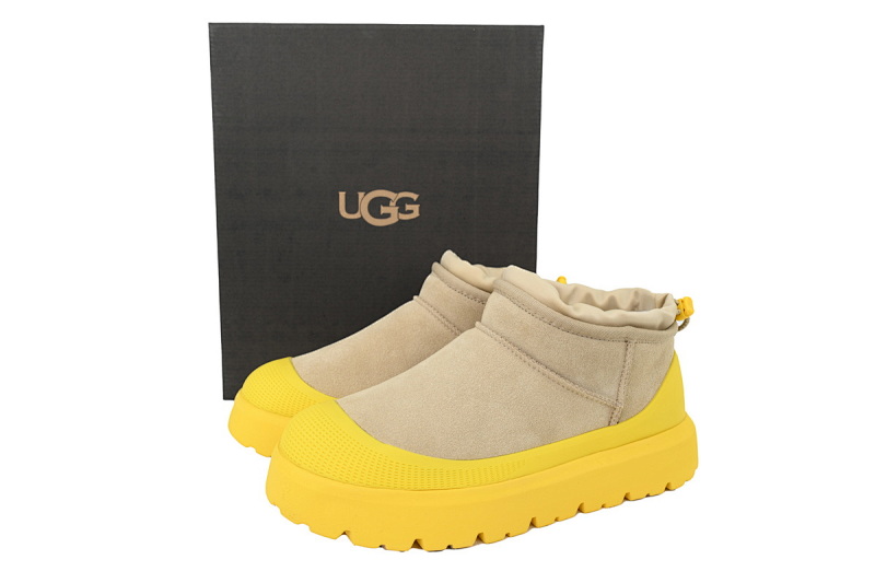 【CA7AP】王二代中筒黄色 UGG 时尚舒适雪地靴 Wang And generation middle tube yellow