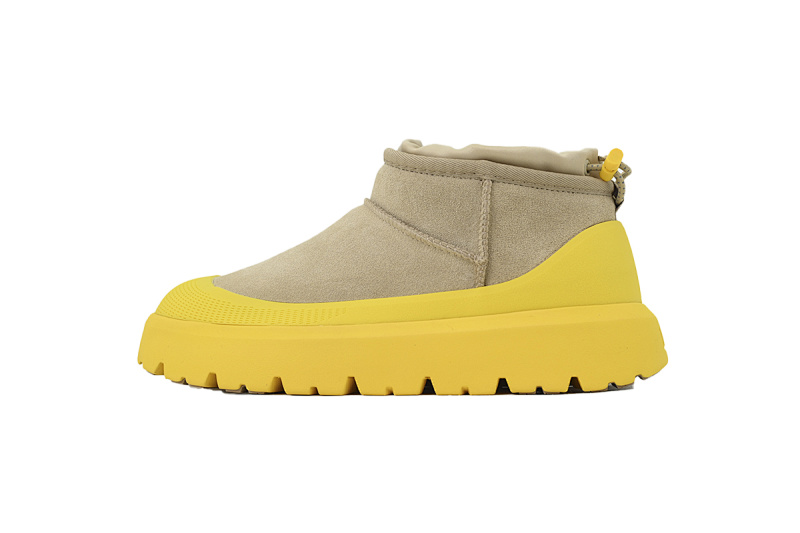 【CA7AP】王二代中筒黄色 UGG 时尚舒适雪地靴 Wang And generation middle tube yellow