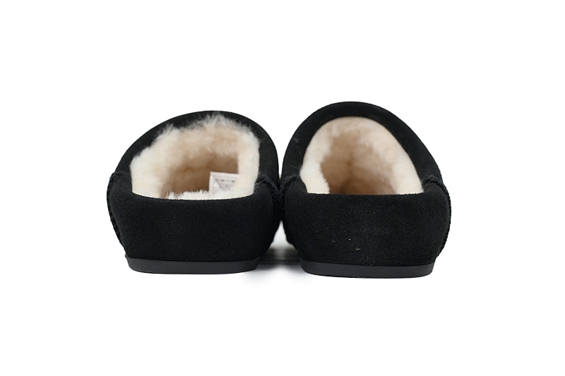 【BA9AP】轻薄一脚蹬黑色 UGG 时尚套脚防磨包头拖鞋 Thin And Light Black Kick