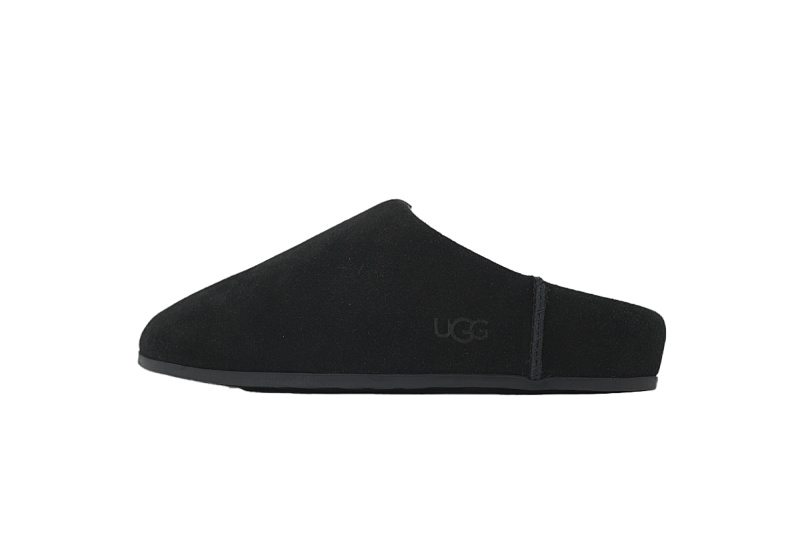 【BA9AP】轻薄一脚蹬黑色 UGG 时尚套脚防磨包头拖鞋 Thin And Light Black Kick