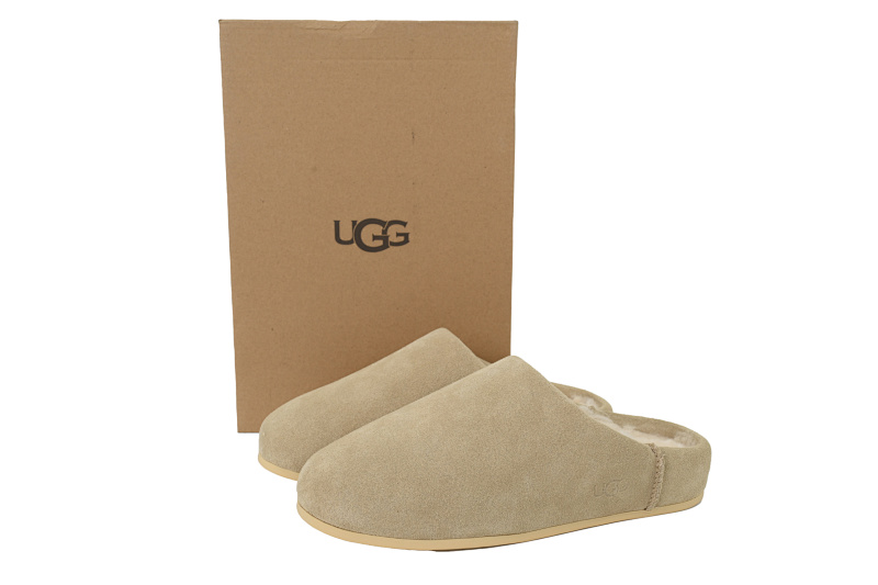 【BA9AP】轻薄一脚蹬沙色 UGG 时尚套脚防磨包头拖鞋 Thin And Light One Foot Sandblasting Color