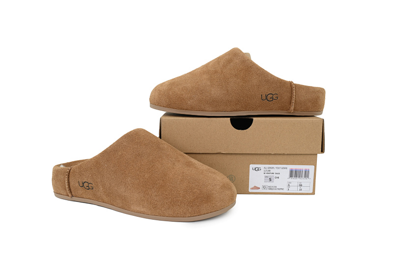 【BA9AP】轻薄一脚蹬栗色  UGG 时尚套脚防磨包头拖鞋 Thin And Light Kick Chestnut Color