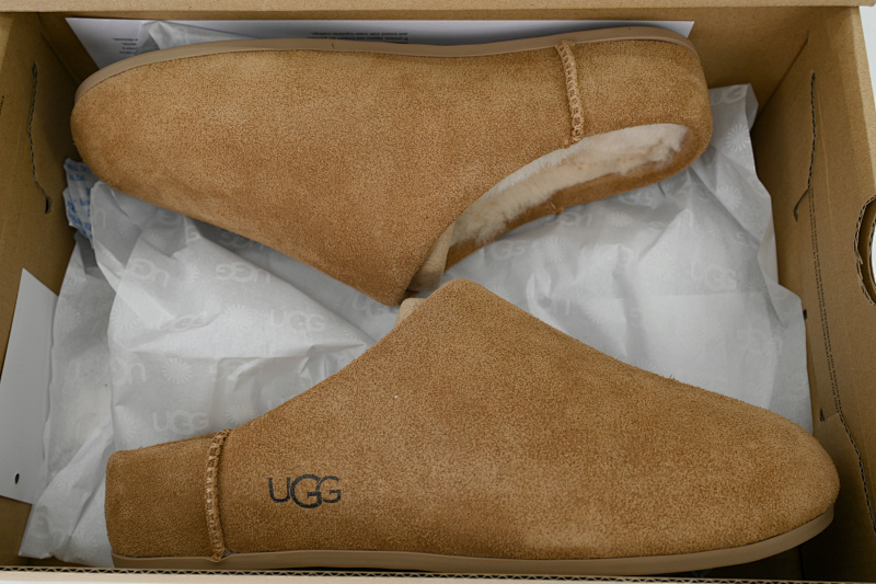 【BA9AP】轻薄一脚蹬栗色  UGG 时尚套脚防磨包头拖鞋 Thin And Light Kick Chestnut Color