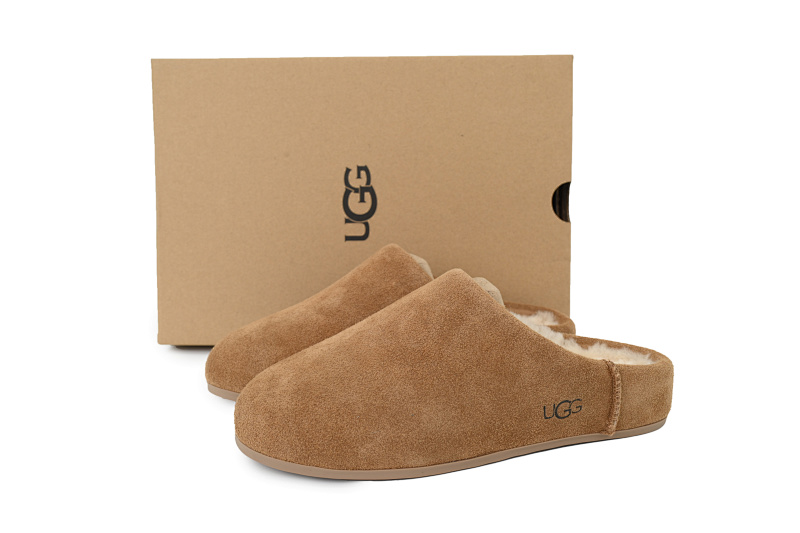 【BA9AP】轻薄一脚蹬栗色  UGG 时尚套脚防磨包头拖鞋 Thin And Light Kick Chestnut Color