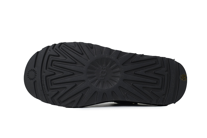 【BA7AP】薄底mini黑色 UGG 绒面保暖复古雪地靴 UGG Thin Black Base