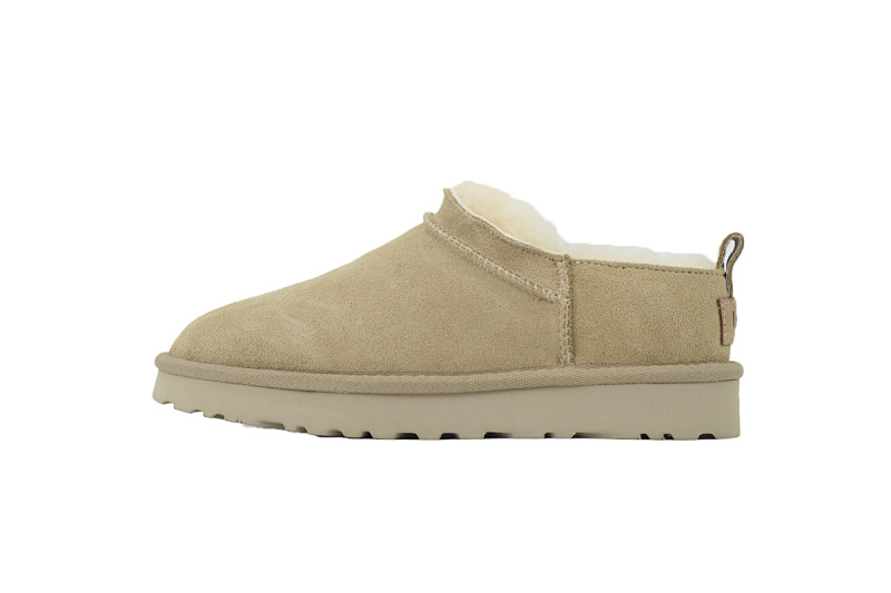 【BA7AP】薄底mini沙色 UGG 绒面保暖复古雪地靴 UGG Thin Sand Color