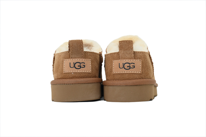 【BA7AP】薄底mini栗色 UGG 绒面保暖复古雪地靴 UGG Thin Base Chestnut Color