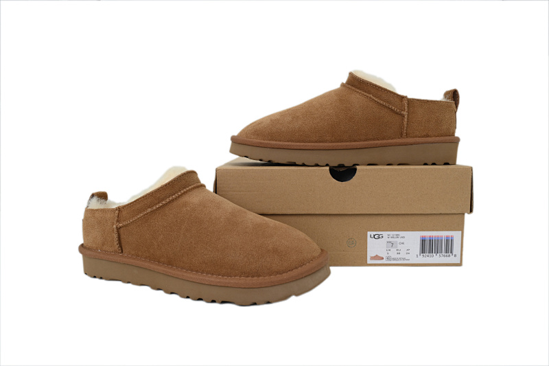 【BA7AP】薄底mini栗色 UGG 绒面保暖复古雪地靴 UGG Thin Base Chestnut Color