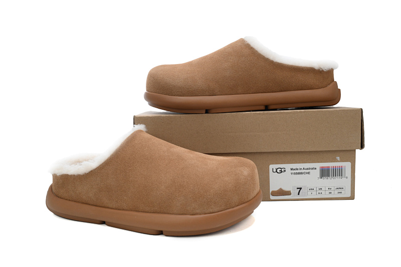 【BA7AP】小土豆棕色 UGG 舒适保暖包头拖鞋 1155888 UGG Brown